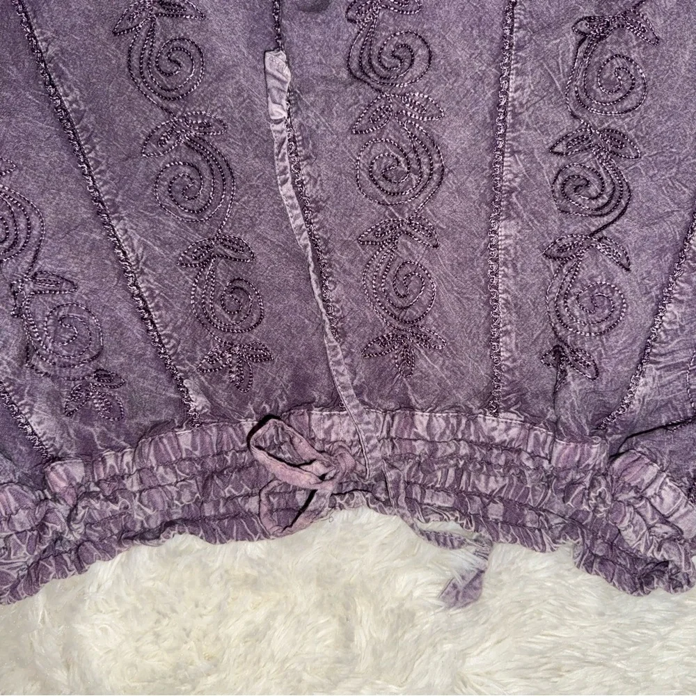 Byer California Lavender Textured Skater Skirt